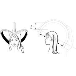 Casque Climafly Sèche-cheveux Infraquartz Avec Pieds Noir -Bleu Libellule Boutique casque climafly seche cheveux infraquartz avec pieds noir 1