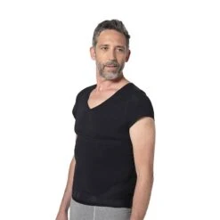 Correcteur De Posture Homme Lyne Up T-shirt Seconde Peau Noir -Bleu Libellule Boutique correcteur de posture taille pk2 homme noir t shirt seconde peau lyne up 4