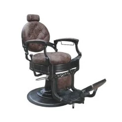 Fauteuil Barbier Barock Marron Foncé