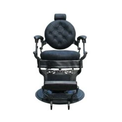 Fauteuil Barbier Barock Noir -Bleu Libellule Boutique fauteuil barbier barock noir 3