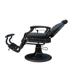 Fauteuil Barbier Barock Noir -Bleu Libellule Boutique fauteuil barbier barock noir 5