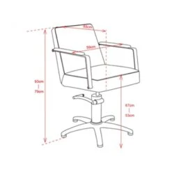 Fauteuil London Noir 79x59cm