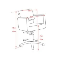 Fauteuil Madrid Marron 81x63cm