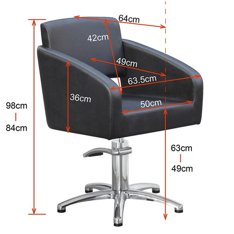 Fauteuil Noir Berlin 50x98cm 3 Fauteuil Noir Berlin 50x98cm