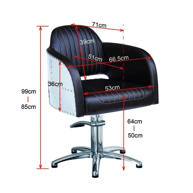 Fauteuil Noir Brooklyn 53x99cm 4 Fauteuil Noir Brooklyn 53x99cm – Image 2