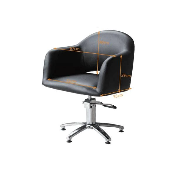 Fauteuil Noir Diva 90x60cm 4 Fauteuil Noir Diva 90x60cm – Image 2