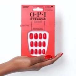 OPI Faux-ongles XPRESS/ON - Strawberry Margarita / 2g -Bleu Libellule Boutique faux ongles xpress on strawberry margarita 5