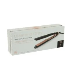 Fer à Lisser Diamond Gliss Noir & Rose Gold -Bleu Libellule Boutique fer a lisser diamond gliss 1