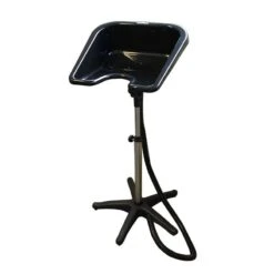 Lave-tête Sur Pied Noir 46x46x19cm