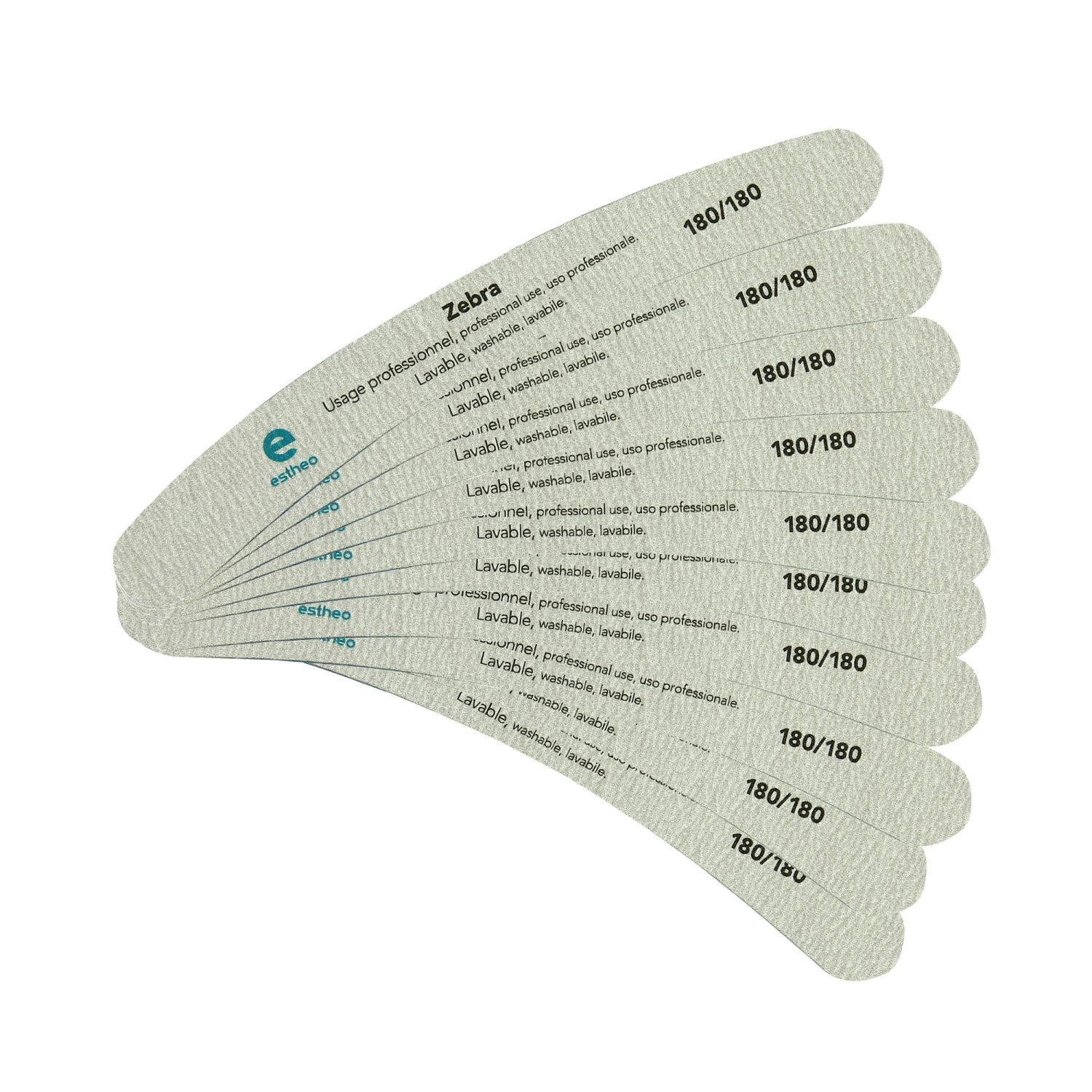 Lime à Ongles Banane 180-180 Zébra X10 3 Lime à Ongles Banane 180-180 Zébra X10