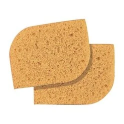 Eponges à Démaquiller Naturelles 11x8cm X2 Jaune