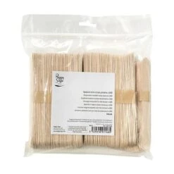 Lot De 200 Spatules Jetables En Bois Pour Le Corps 15cm