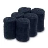Serviettes Pour Chauffe-serviette Vapeur X6 Noir -Bleu Libellule Boutique lot de 6 serviettes noires pour visage take care towels 20 x 70cm
