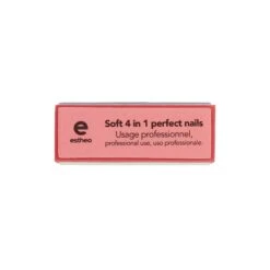 Mini Bloc 4 Faces - Soft 4 In 1 Perfect Nails Rose & Bleu