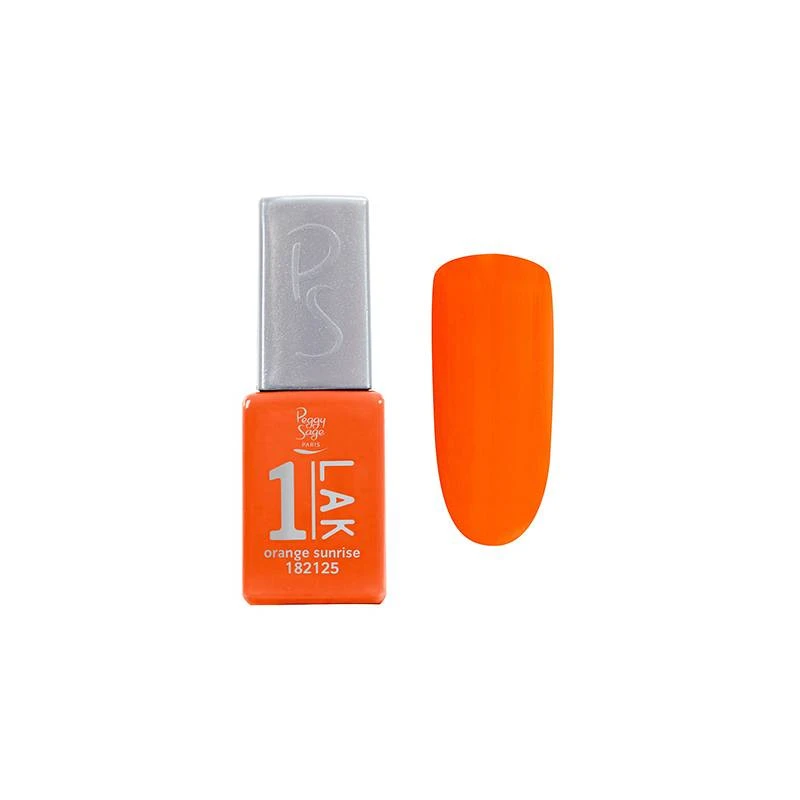 Mini Vernis Semi-permanent 1-LAK Orange Sunrise / 5ml 3 Mini Vernis Semi-permanent 1-LAK Orange Sunrise / 5ml