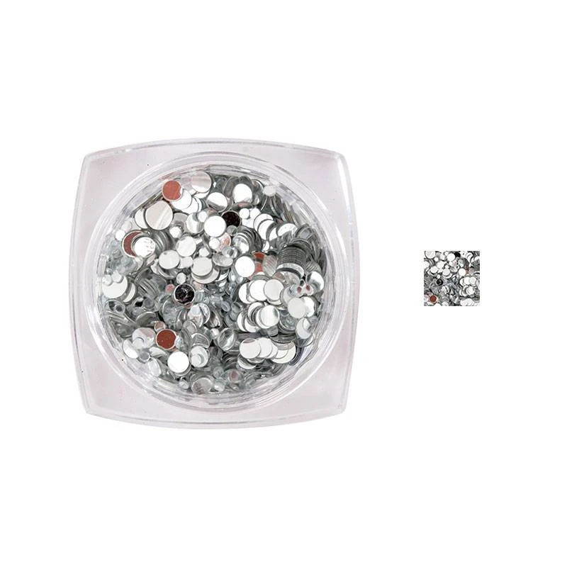 Paillettes Pour Ongles Silver Mix 3 Paillettes Pour Ongles Silver Mix