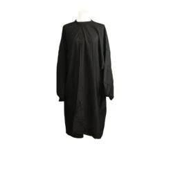 Peignoir Noir Toucher Soyeux Velcro TU