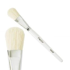 Pinceau Masque En Soie Blanc