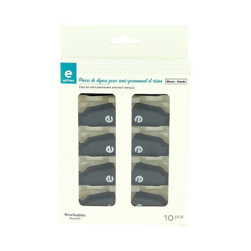 Pinces De Dépose Semi-permanent Et Résine Mains X10 4 Pinces De Dépose Semi-permanent Et Résine Mains X10 – Image 2
