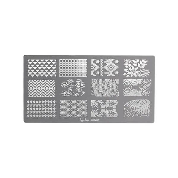 Plaque De Stamping Nail Art Beach 3 Plaque De Stamping Nail Art Beach