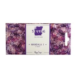 Plaque De Stamping Nail Art Mandala -Bleu Libellule Boutique plaque de stamping nail art mandala 1