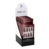 Présentoir De 6 Sets 24 Faux Ongles Idyllic Nails Red Wine