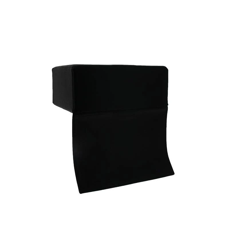 Rehausseur De Coiffure En Simili Cuir Noir 17cm 3 Rehausseur De Coiffure En Simili Cuir Noir 17cm