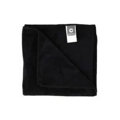 Serviette Cheveux En Microfibre Noire 45x95cm