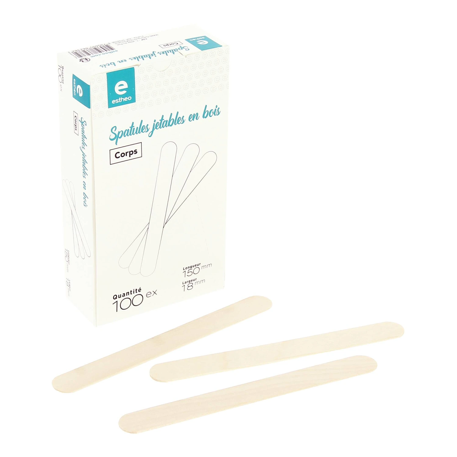 Spatules Bois Corps X100 4 Spatules Bois Corps X100 – Image 2