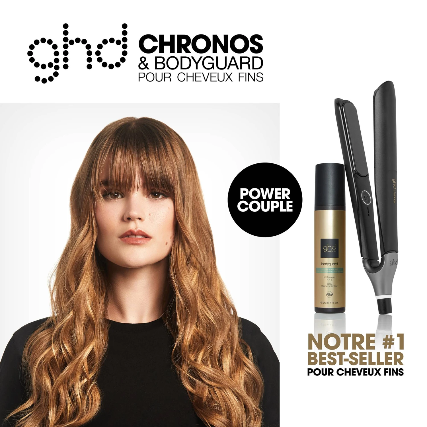 Styler® Ghd Chronos Blanc Et Spray Thermoprotecteur Bodyguard Cheveux Fins / 120ml 3 Styler® Ghd Chronos Blanc Et Spray Thermoprotecteur Bodyguard Cheveux Fins / 120ml