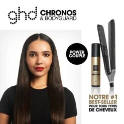 Styler® Ghd Chronos Blanc Et Spray Thermoprotecteur Bodyguard Tous Types De Cheveux