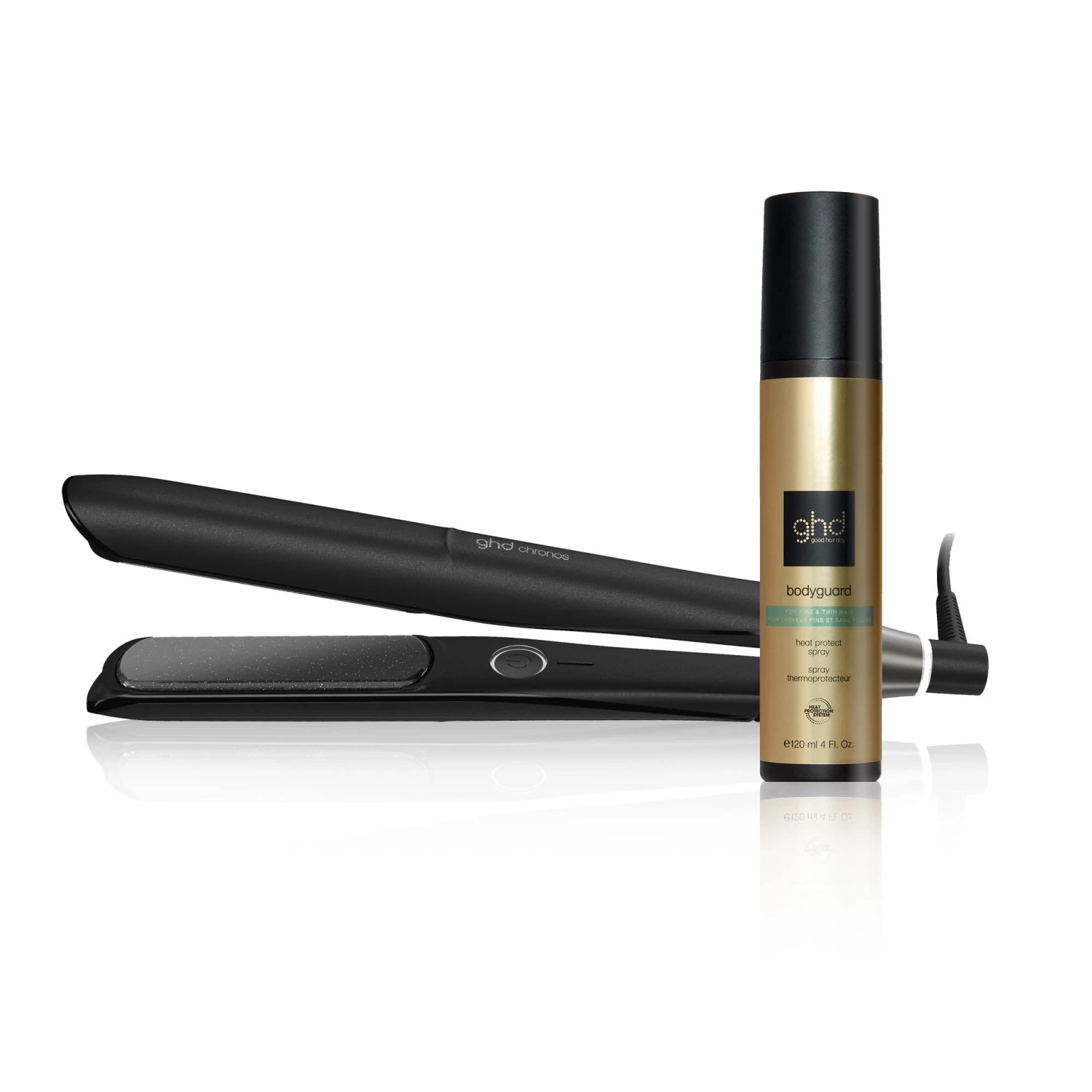 Styler® Ghd Chronos Noir Et Spray Thermoprotecteur Bodyguard Cheveux Fins / 120ml 6 Styler® Ghd Chronos Noir Et Spray Thermoprotecteur Bodyguard Cheveux Fins / 120ml – Image 4