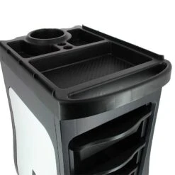 Table De Service Noir & Blanc - Modèle Curve -Bleu Libellule Boutique table de service noir blanc modele curve 4