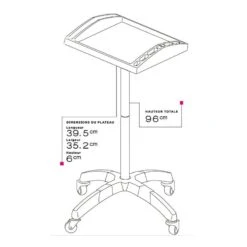 Table De Service Plateau Noire 39.5x32.5x6cm -Bleu Libellule Boutique table de service plateau noire 4