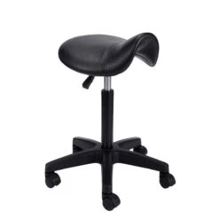 Tabouret De Coupe Noir Pégase Avec Assise Selle Ergonomique
