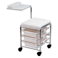 Sibel Table-siège Manucure Avec Repose Mains Et 3 Tiroirs