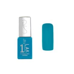 Mini Vernis Semi-permanent 1-LAK - Overseas Blue / 5ml